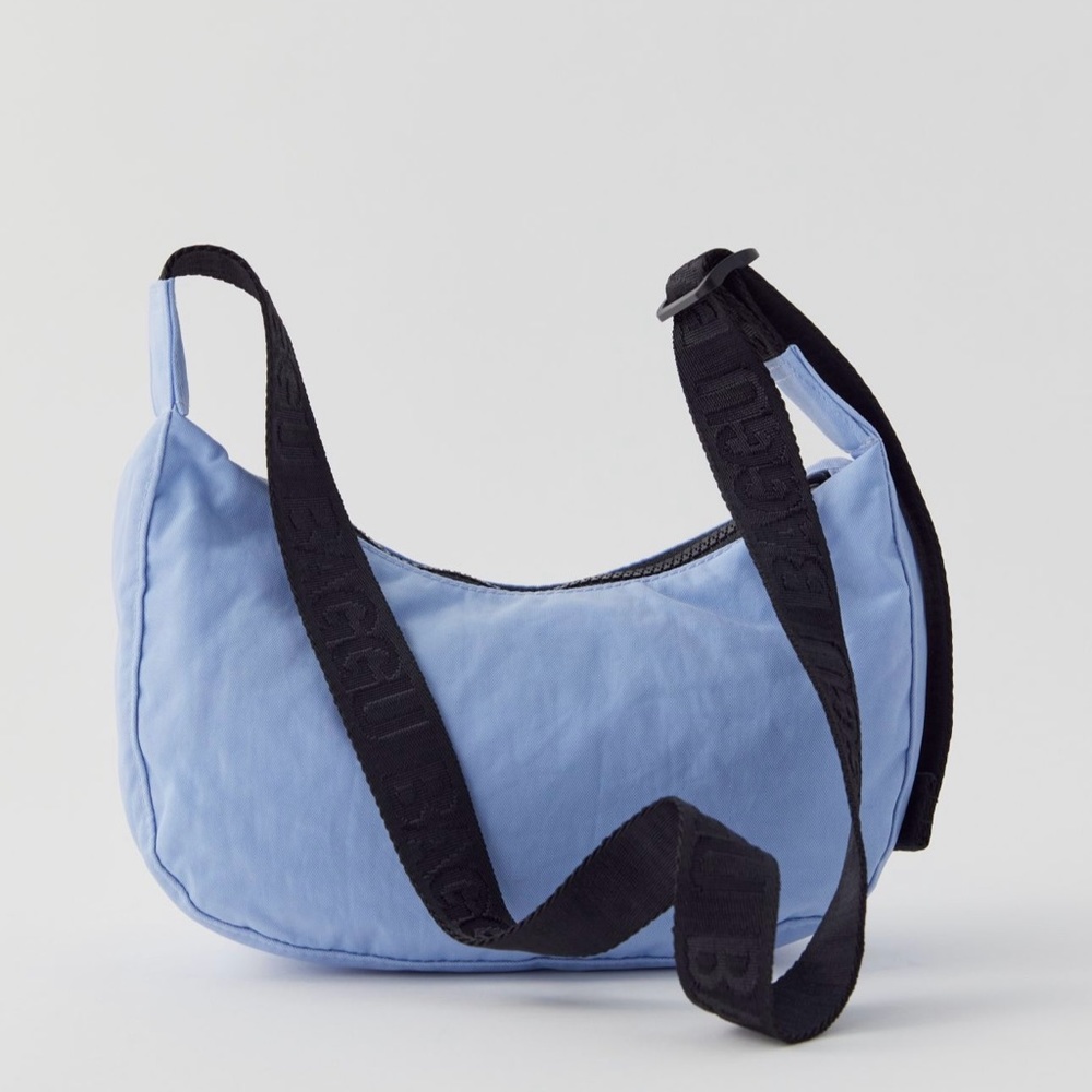 BAGGU small serenity blue crescent bag NWOT
